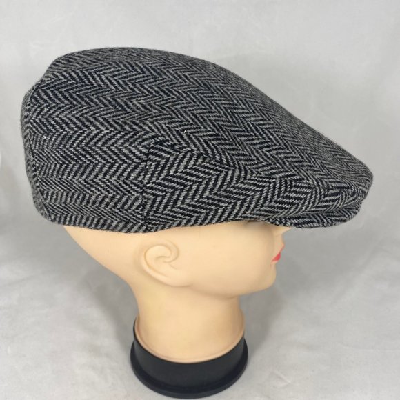 Scala Flat Cap Herringbone Pattern - Picture 3 of 8